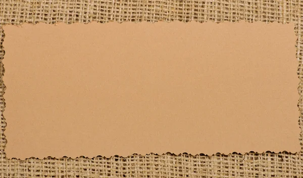 Altes Papieretikett auf natürlichem Klebeband — Stockfoto