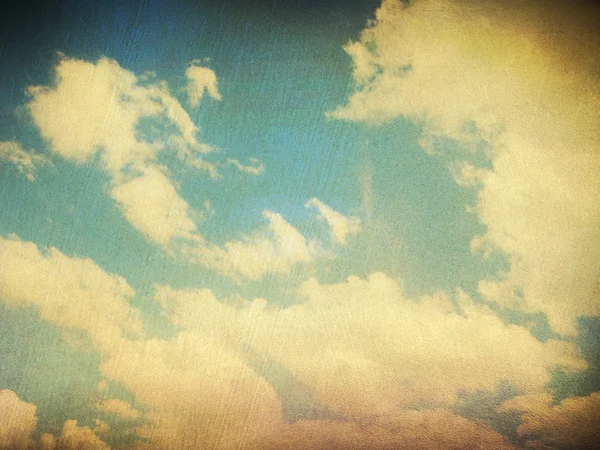 Retro image of cloudy sky — Stock Photo, Image