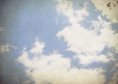 Vintage gökyüzü arka plan, doku gökyüzü tabanı ile.