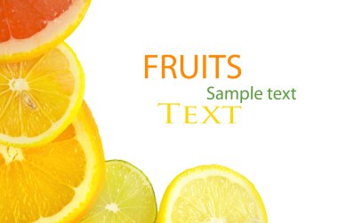 c vitamini aşırı, dilimlenmiş meyve yığınları