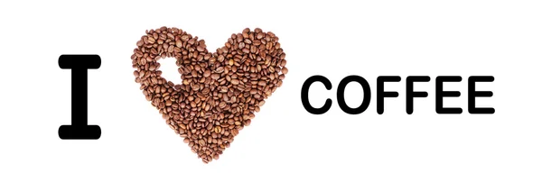 Coeur de grains de café — Photo