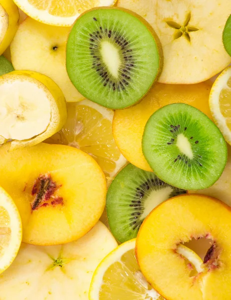 Fondo de frutas en rodajas — Foto de Stock