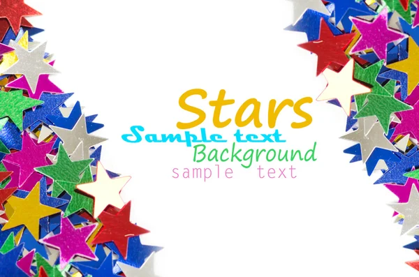Fond d'étoiles colorées pour votre texte sur la photo, et d'autres . — Photo