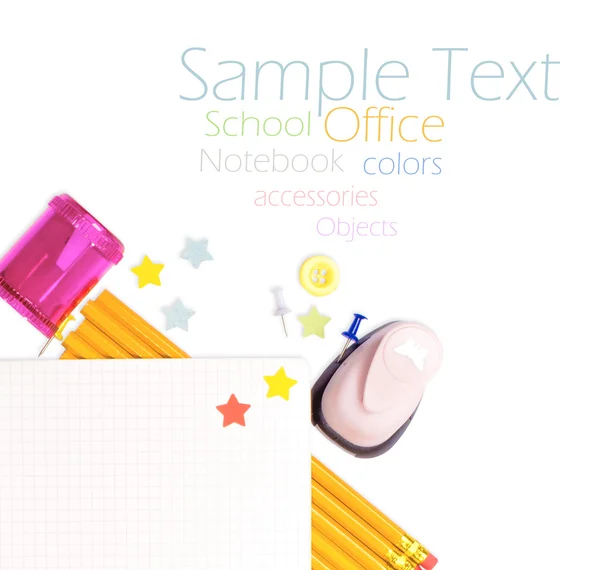 Photo of office and student gear — Stock Photo, Image