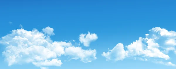 White clouds in blue sky — Stock Photo, Image