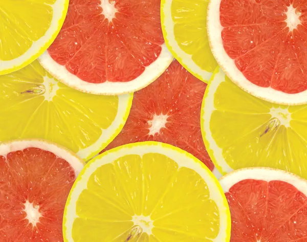 Abstracte achtergrond van citrus segmenten. — Stockfoto