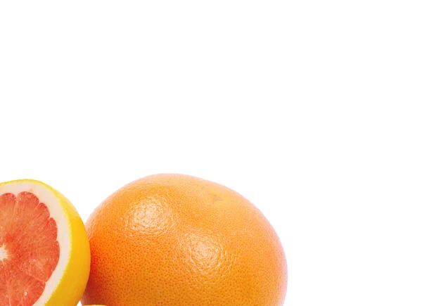 Полтора грейпфрута с копирайтом — стоковое фото