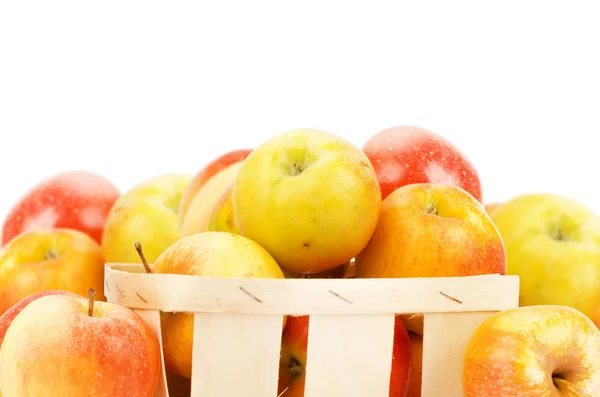 Frische und bunte Äpfel — Stockfoto