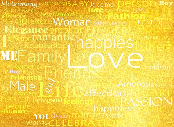 Seamless pattern with word love — Stock Photo, Image