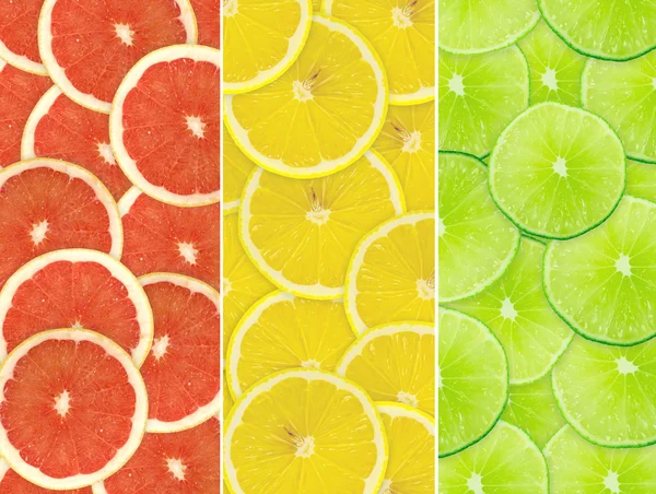 Abstracte achtergrond van citrus segmenten — Stockfoto