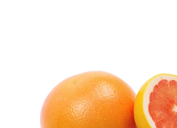 One and half grapefruit with copyspace — Stock Photo, Image