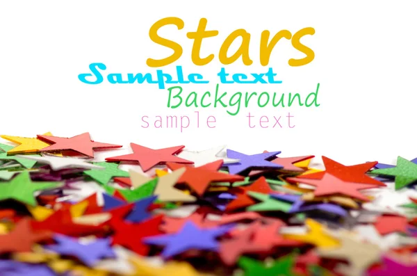 Fond d'étoiles colorées pour votre texte sur la photo, et d'autres . — Photo