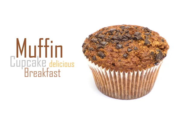 Muffin no fundo branco perfeito — Fotografia de Stock