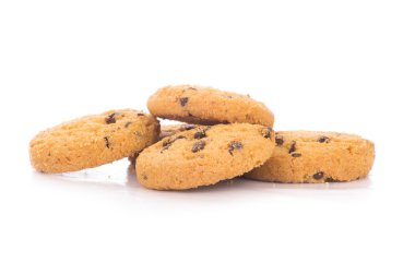 Beyaz arka plan üzerinde izole bisküvi