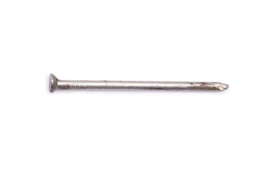 metal çivi kafa izole üzerinde beyaz