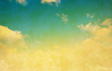 mavi gökyüzünde güzel Seyrek bulutlar