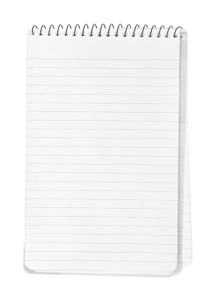 Open and blank pages of a notebook - notepad