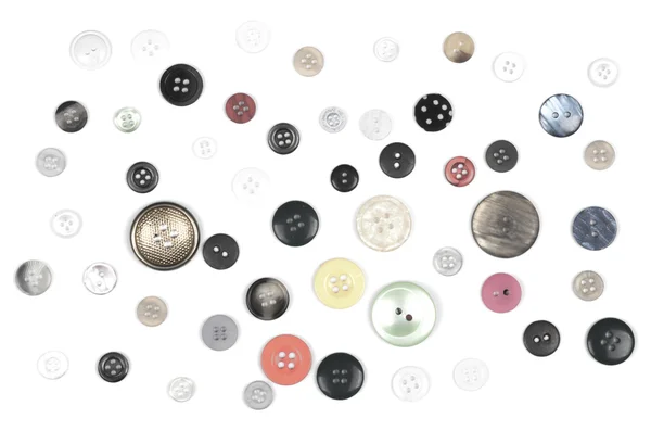 Starý šicí buttons kolekce — Stock fotografie