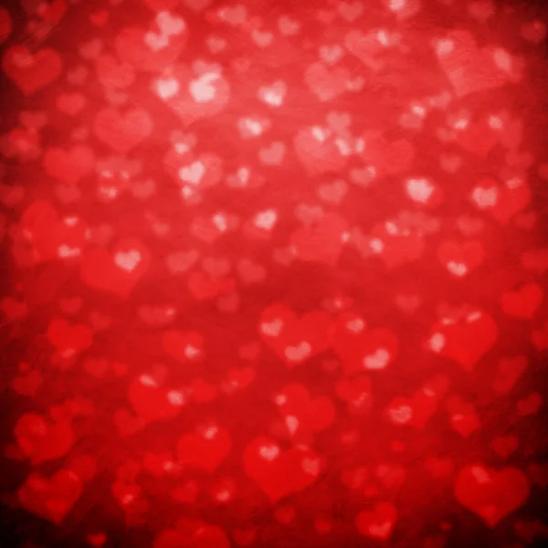 Shiny hearts bokeh light Fondo de San Valentín — Foto de Stock