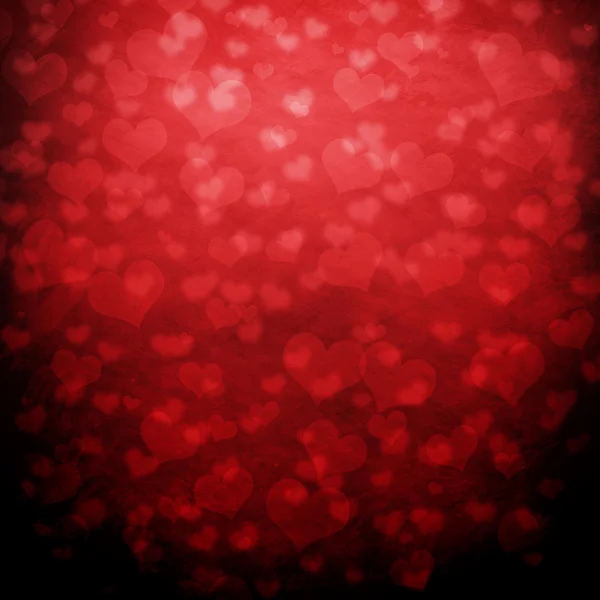 Shiny hearts bokeh light Fondo de San Valentín — Foto de Stock