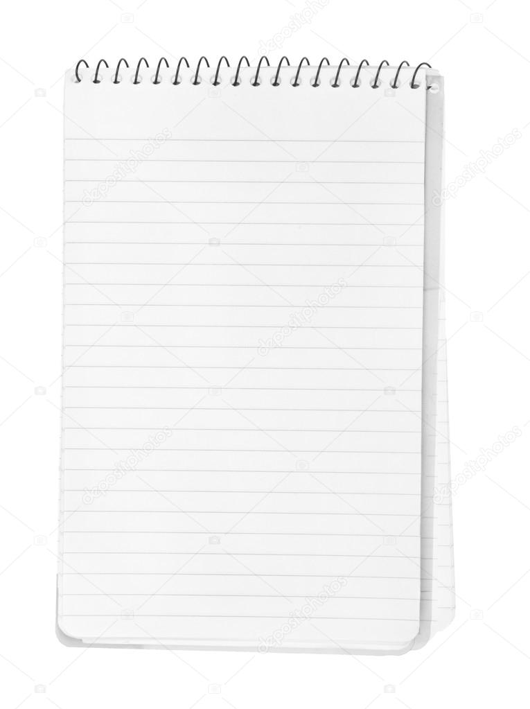 Open and blank pages of a notebook - notepad