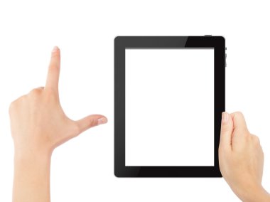 dokunmadan el ile tablet pc tutmak el