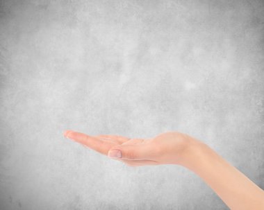 duvar zemin üzerine el