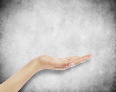 duvar zemin üzerine el