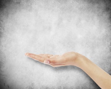 duvar zemin üzerine el