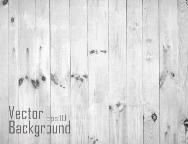 White Wood Background. Vector texture.