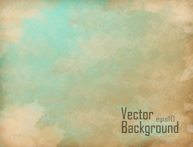 Clouds on a textured vintage paper vector background clipart
