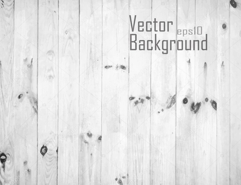 Vector White Wood Background