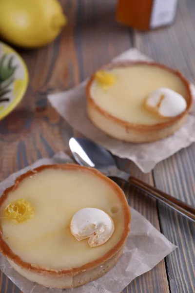 Tartelettes Citron Citrons Varente Dans Bocal Verre — Photo