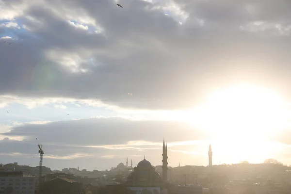 Viagem Barco Longo Chifre Ouro Istambul Turquia Dezembro 2021 — Fotografia de Stock