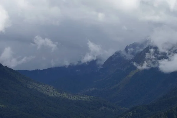 Berglandschaft Rosa Khutor Krasnaja Poljana Russland Sotschi Herbst 2021 — Stockfoto