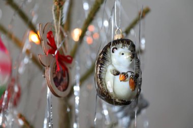 Living tree with toys for New Year and Christmas