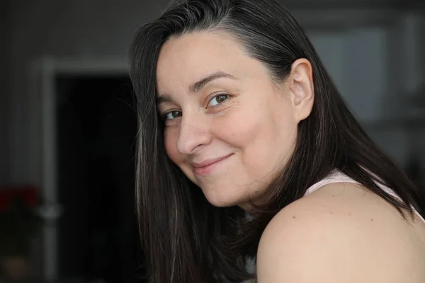 Retrato Una Mujer Años — Foto de Stock