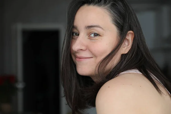 Retrato Una Mujer Años — Foto de Stock