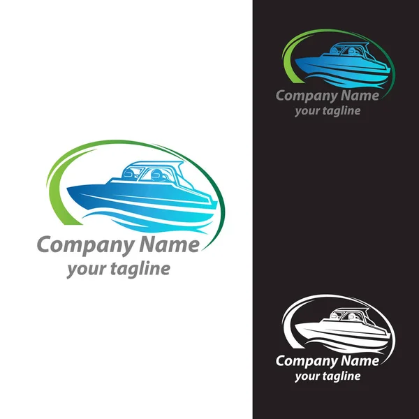 Couple Driving Speed Boat Colored Isolated Vector Illustration Eps — 스톡 벡터