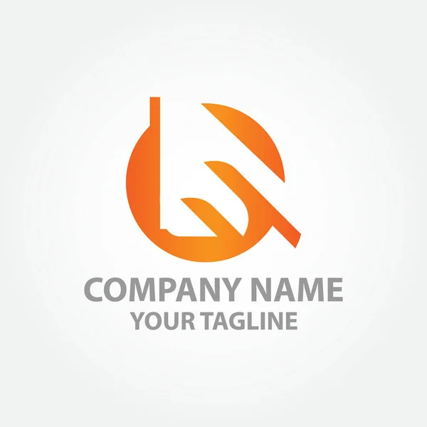 Linie Logo Design Minimales Kreatives Monochromes Monogrammsymbol Eps — Stockvektor