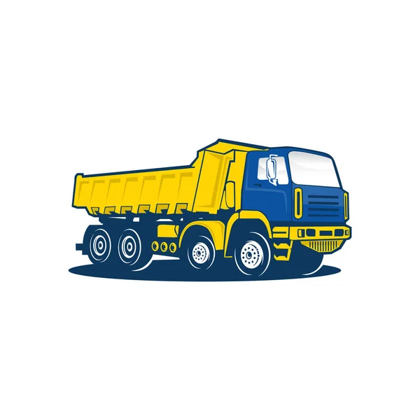 Dump Truck Společnost Logo Šablony Ready Made Logo Template Set — Stockový vektor