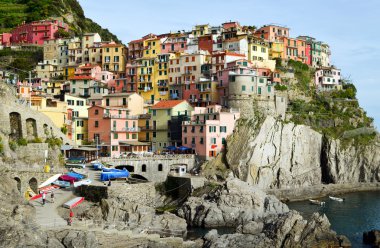 Manarola, cinque terre, İtalya güzel bir köy