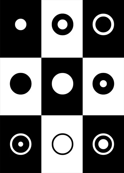 黒と白の数字 — ストックベクタ