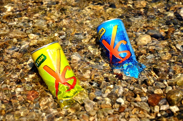 Latas de bebida energética XS —  Fotos de Stock