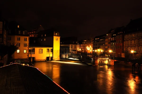 Noc strasbourg — Zdjęcie stockowe