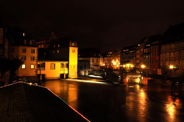 Notte Strasburgo — Foto Stock