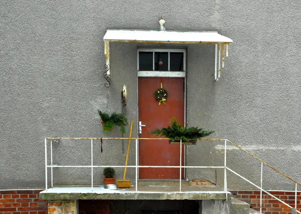 Vecchia casa in inverno — Foto Stock