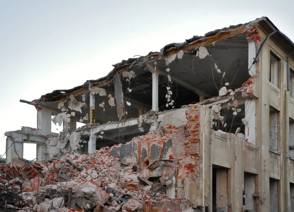 Demolition of building — Stock Photo, Image