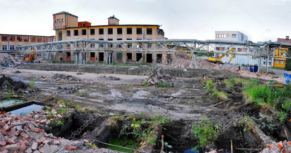 Demolition of old factory