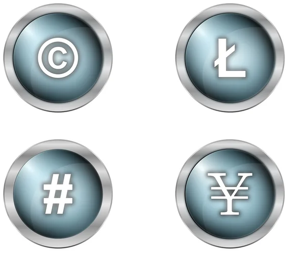 Botones y símbolos — Foto de Stock